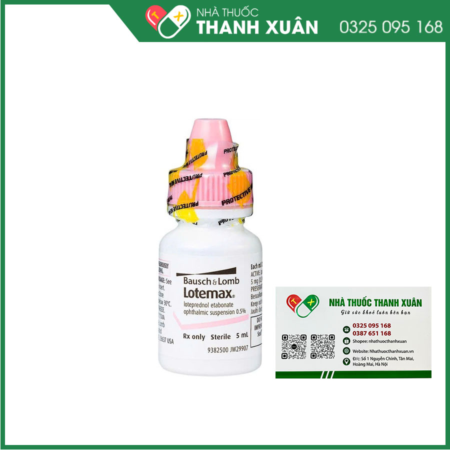 Lotemax thuốc điều trị các bệnh nhiễm khuẩn mắt